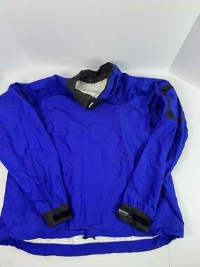 Kokatat Waterproof Paddling Jacket, Blue Nylon Kayak Shell — Made in USA
